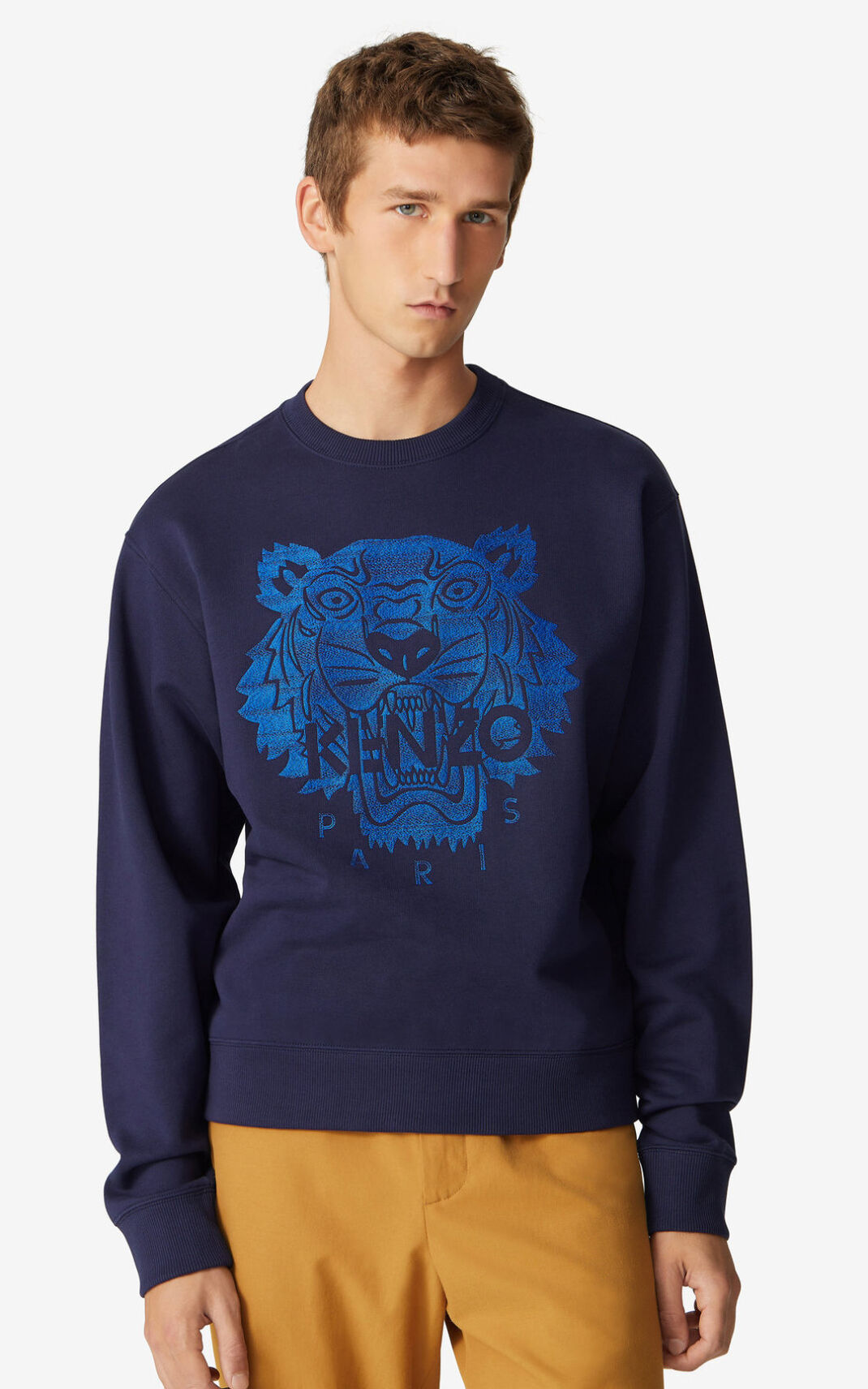 Kenzo Tiger Sudadera Hombre Azul Marino Azules | 9685431-PU